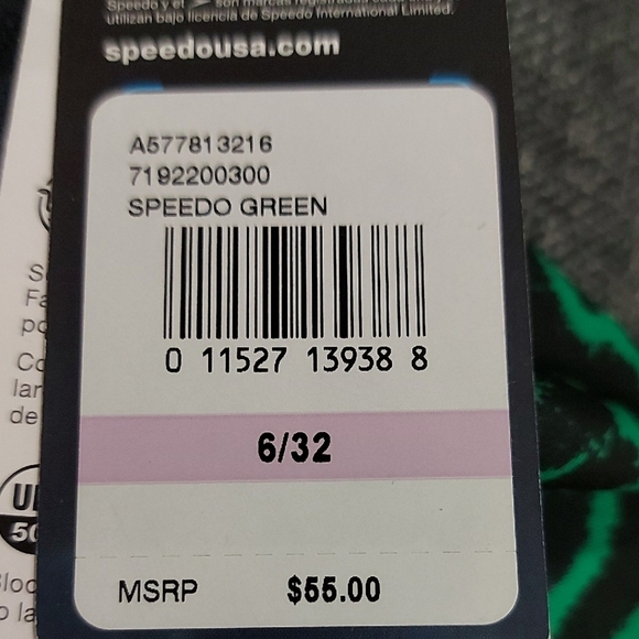 Speedo Women's One Piece Swimsuit in Green and Black Eco ProLT - Picture 7 of 8